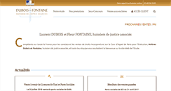 Desktop Screenshot of dubois-huissier-93.com