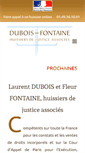 Mobile Screenshot of dubois-huissier-93.com